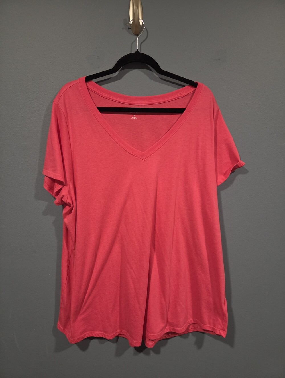 Torrid Women’s V-Neck Short Sleeve Top - Pink - Size 3